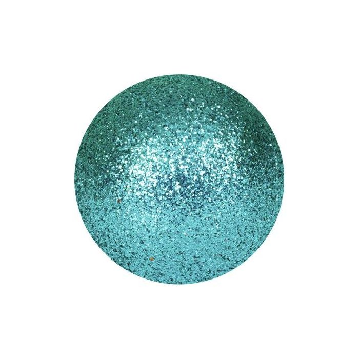 EUROPALMS Deco Ballen 3,5cm, turkoois, glitter 48x