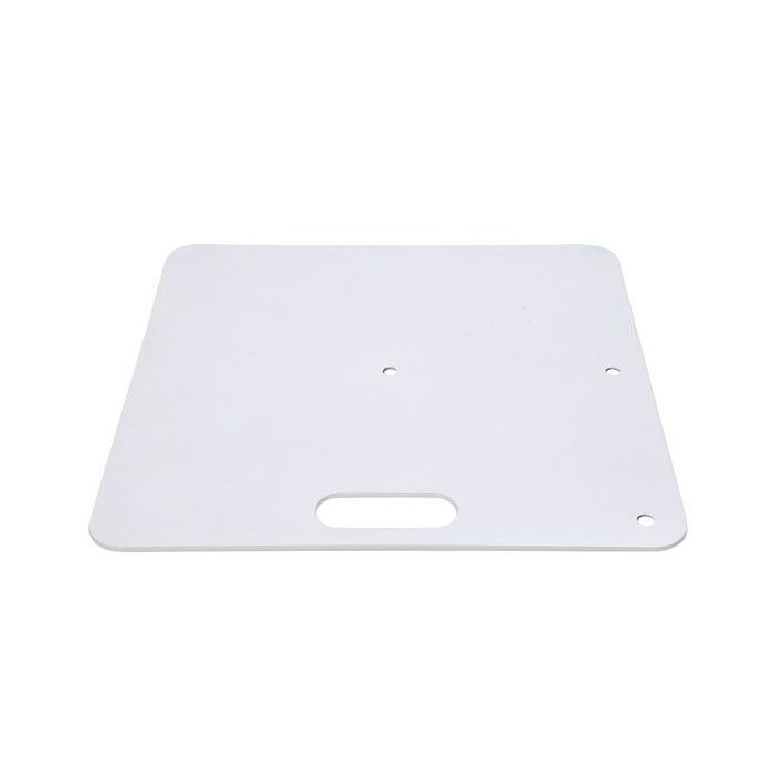 Wentex Baseplate 450(l) x 450(w)mm - 8Kg, White (powder coated)