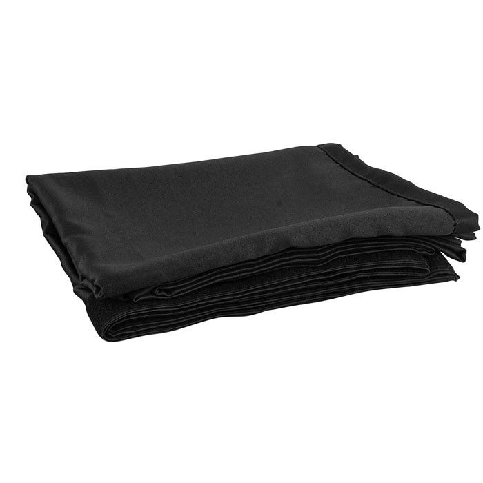 Wentex P&D Curtain Molton 300 g/m² Black - 330 (W) x 250 (H) cm - pleated