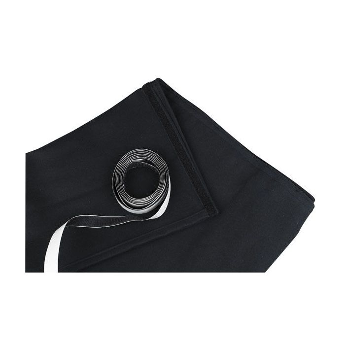 Showgear Skirt for Stage-elements 6 m (B) - 20 cm (H), zwart