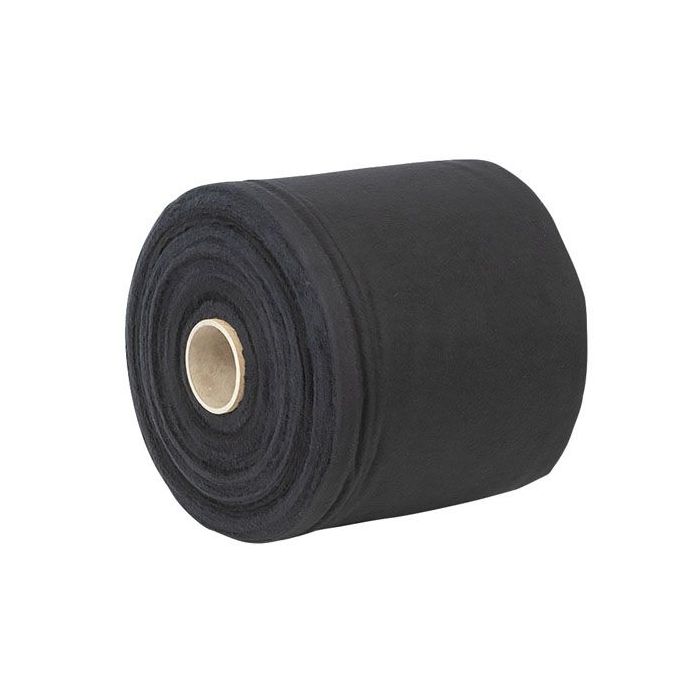 Wentex Deko-Molton, black, roll, 20cm 60m x 20cm