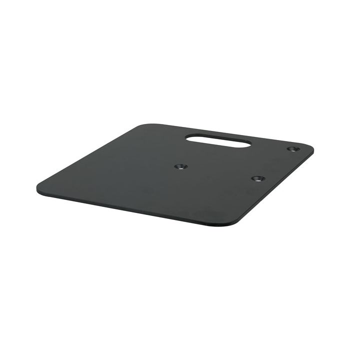 Wentex Baseplate 600(l) x 600(w)mm - 14Kg, Black (powder coated)