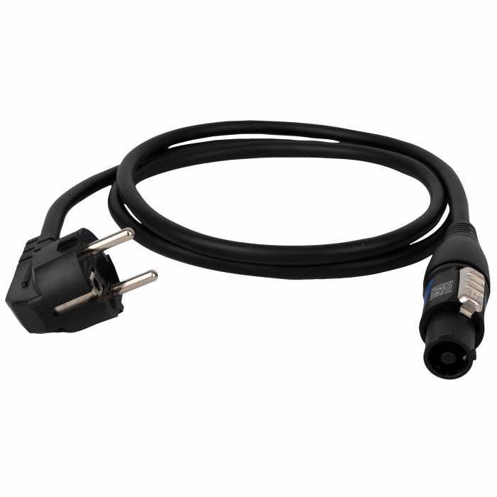 Showtec Powerkabel Neutrik Powercon naar Schuko 1,5 m 3x 1,5 mm2 