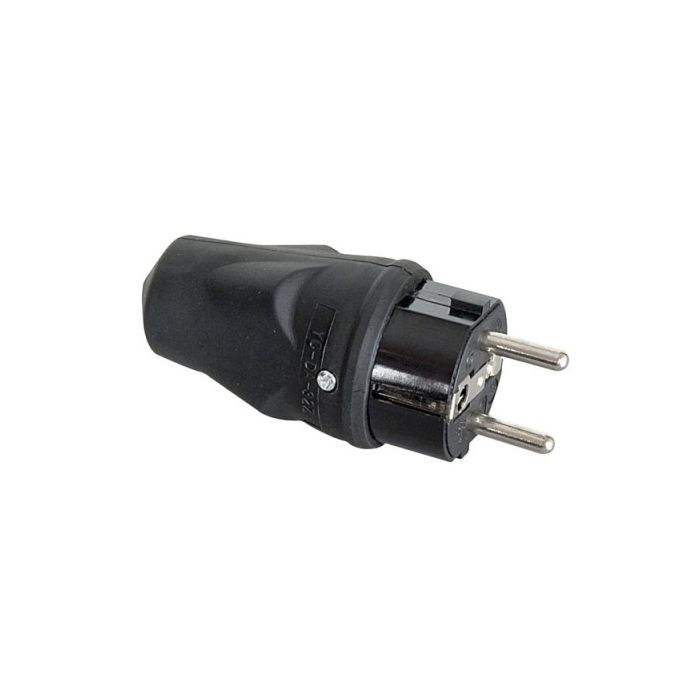 Rubber Schuko Connector Male