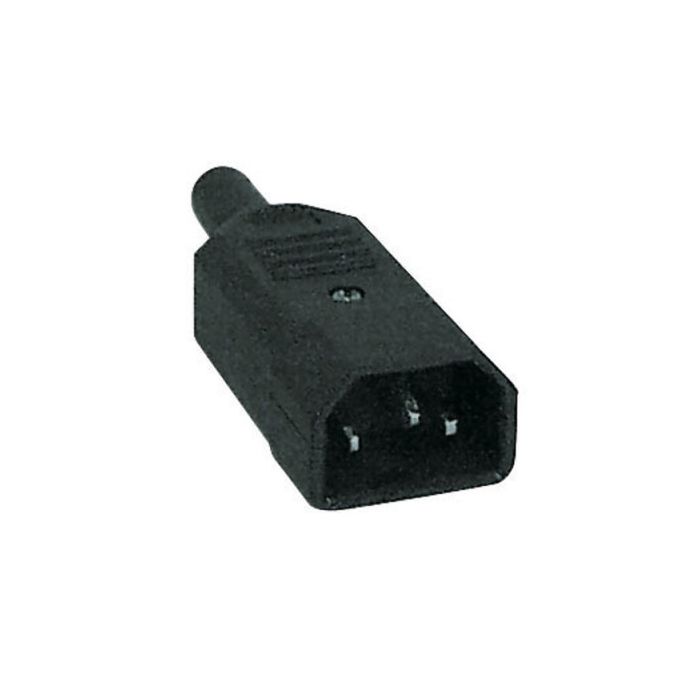 IEC Euro male conector 230v 6 amp