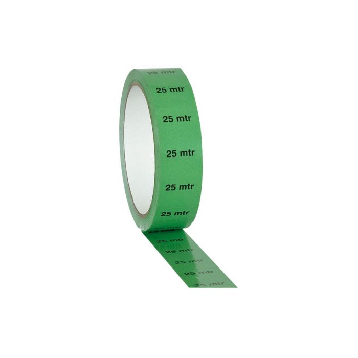 Showgear Markertape 25 mm/33 m "25 m" indicator, groen