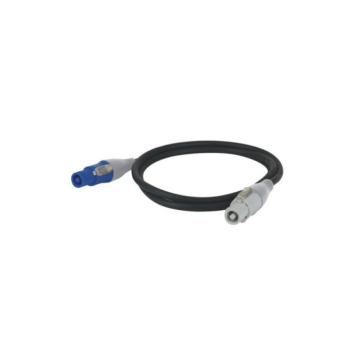 Showtec Powercable Blue/White Pro Power Connector 50cm, 3 x 1,5mm2