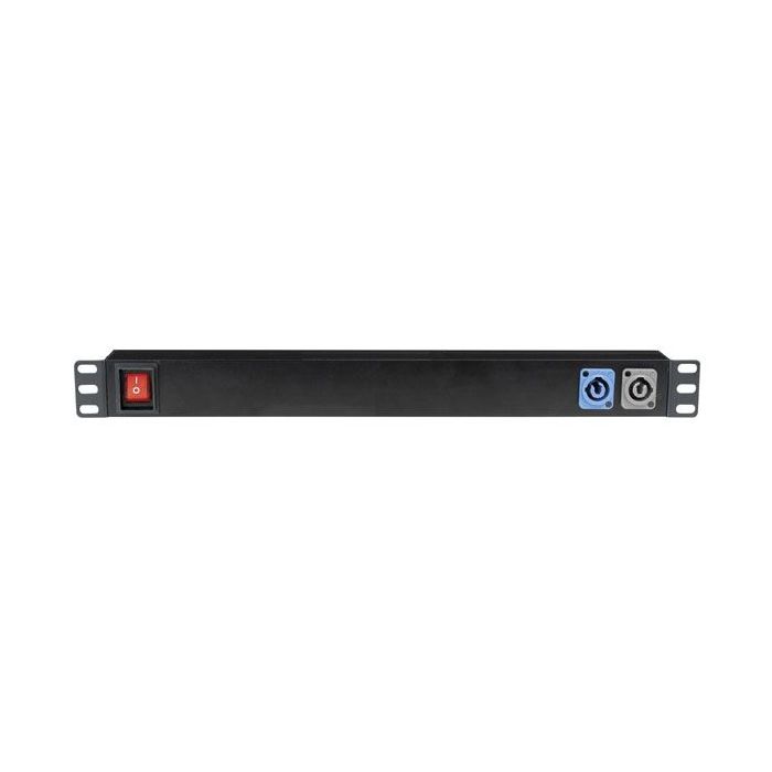 Showgear 19" 1U Socketstrip 7 With Powercon input