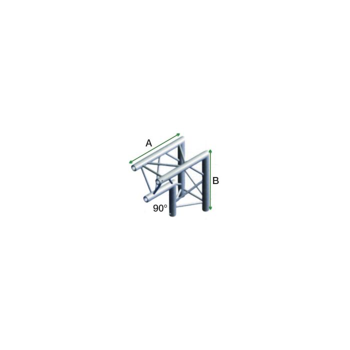 Milos ACM25 - DT22007 Driehoek Decotruss Corner 90° apex down 