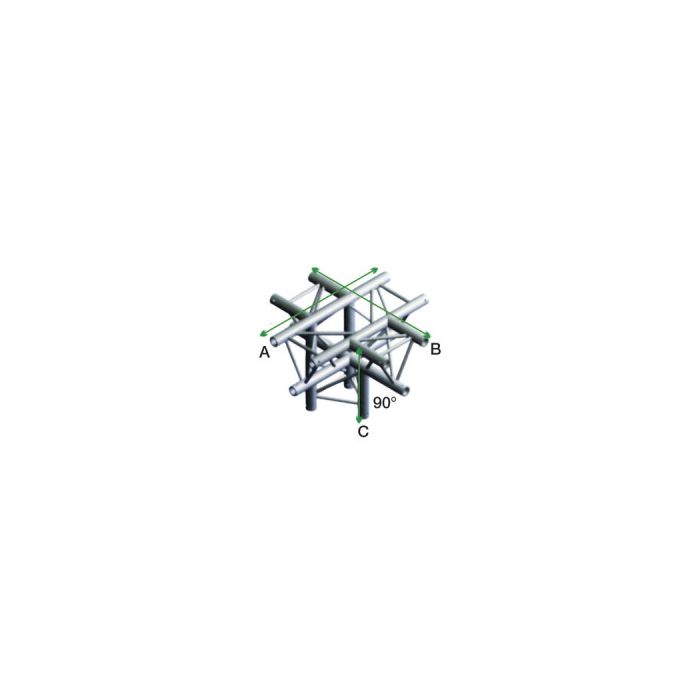 Milos ACM53 - DT22024 Driehoek Decotruss 90 Degrees Cross + down 5-way/apex 