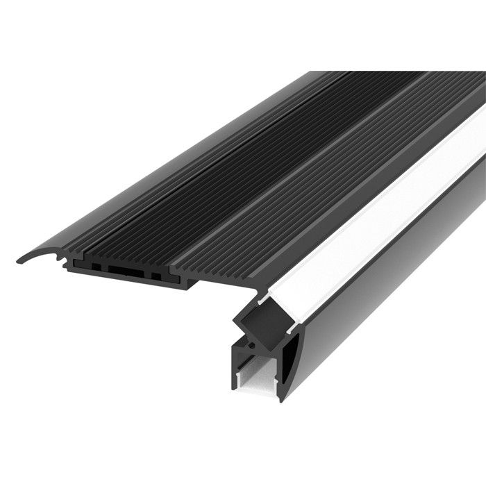 Artecta Profile Pro-Line for Stairs Black Black Anodised Aluminium