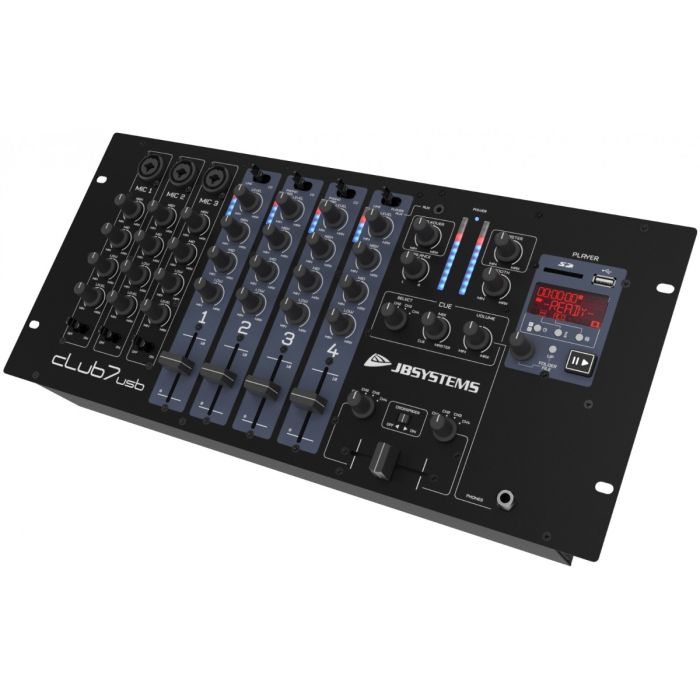 JB Systems CLUB7-USB DJ mixer, 13 inputs