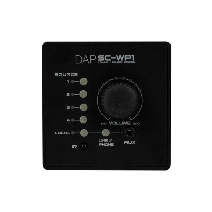 DAP SC-WP1 Wandpaneelafstandsbediening voor SC-5.2 Source Control - Zwart