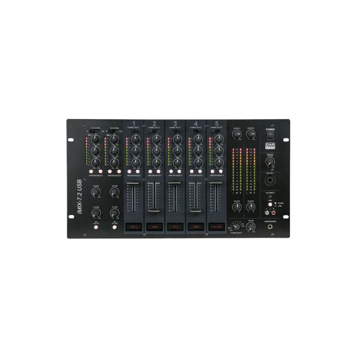 DAP IMIX-7.2 USB 7 Channel 6U install mixer USB 2 zones