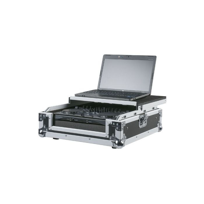 D7467 Showgear Universele case voor 2-kanaals DJ-controller met laptop plaat