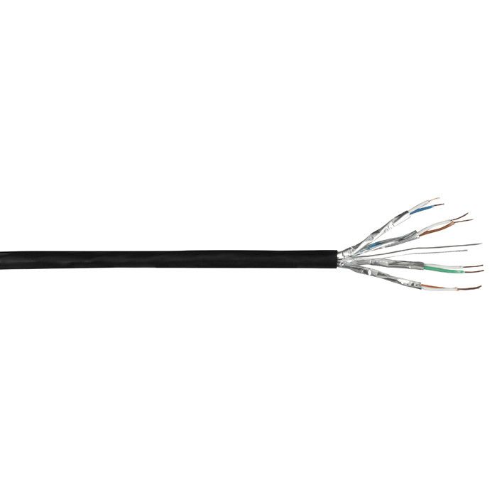 DAP CAT6a U/FTP Lan Cable Spoel 305 m, zwart