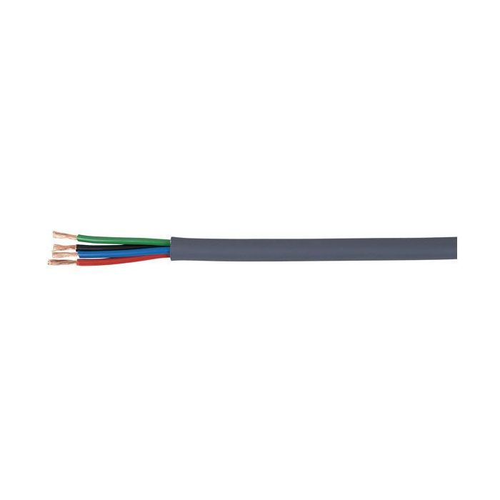 Showtec LED Control Kabel RGB Rol van 100m, 4 x 2,5mm2 