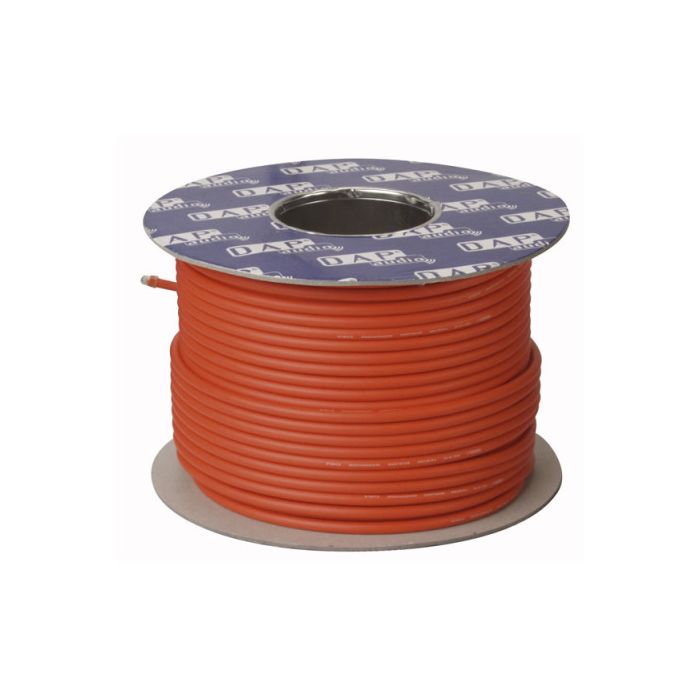 DAP MC-226 Rood Microfoon Kabel dubbele isolatie 100mtr op rol