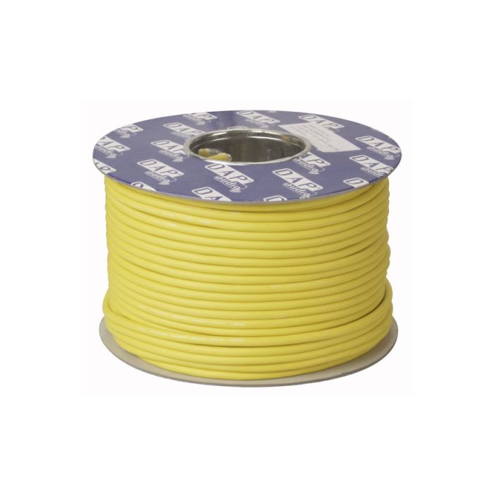 DAP MC-226 Yellow Microfoon Kabel dubbele isolatie 100mtr op rol