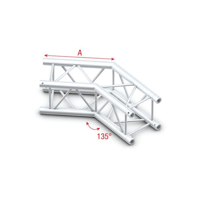 milos QCM23 Vierkant Truss Deco 22 Hoek 135° graden