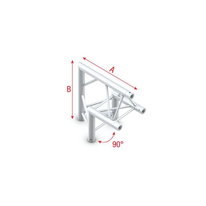 Milos ACM24 - DT22006 Corner 90° apex up Deco-22 Triangle