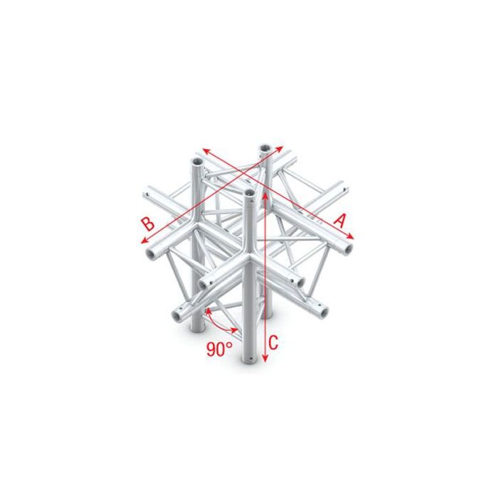 Milos ACM61 - DT22022 Cross up/down 6-way Deco-22 Triangle truss