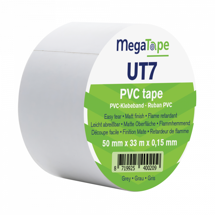 Megatape PVC Tape UT7 Wit - 50 mm / 33 m