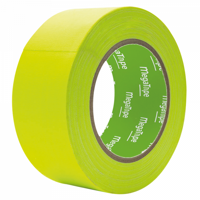 MegaTape UT120 Fluor Tape Geel - 50 mm / 25 mtr