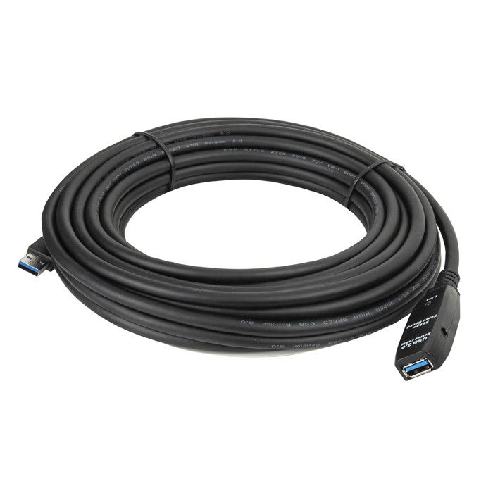 DAP USB 3.0 Active Extension Cable black, male - female 10 mtr