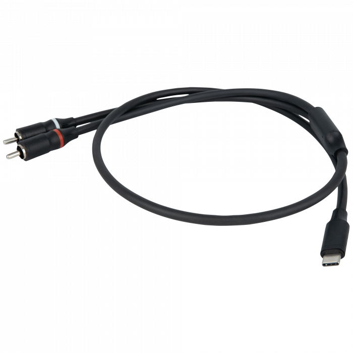 Dap FL110 - verloopkabel USB-C naar 2 RCA male 1,5 mtr