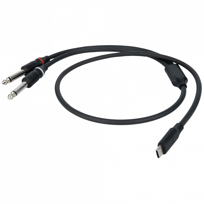 Dap FL111 - USB-C naar 2 Mono Jack L/R 1,5 mtr