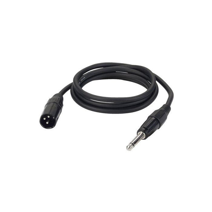 Dap FL13  XLR Male 3 polig > Jack mono microfoon kabel 1,5mtr