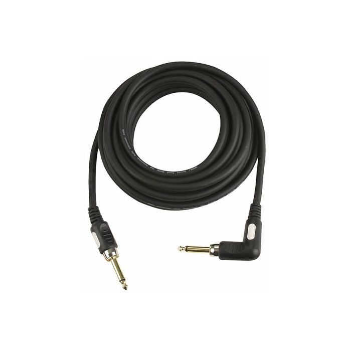 Dap FL186 - Stage Gitaar Kabel een zijde rechte plug andere kant haakse plug 6 meter