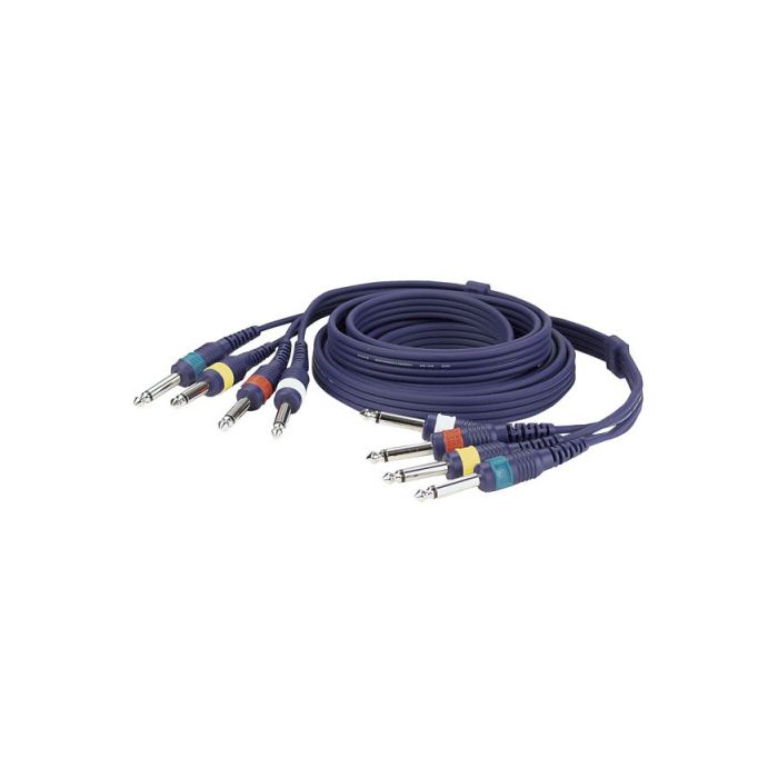 DAP FL203 Jackkabel van 4x jack naar 4x jack 3 mtr