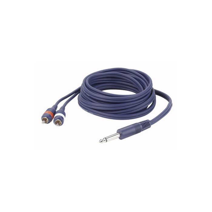 DAP FL33150 Splitter van mono jack naar dubbele Cinch/RCA 1,5 mtr