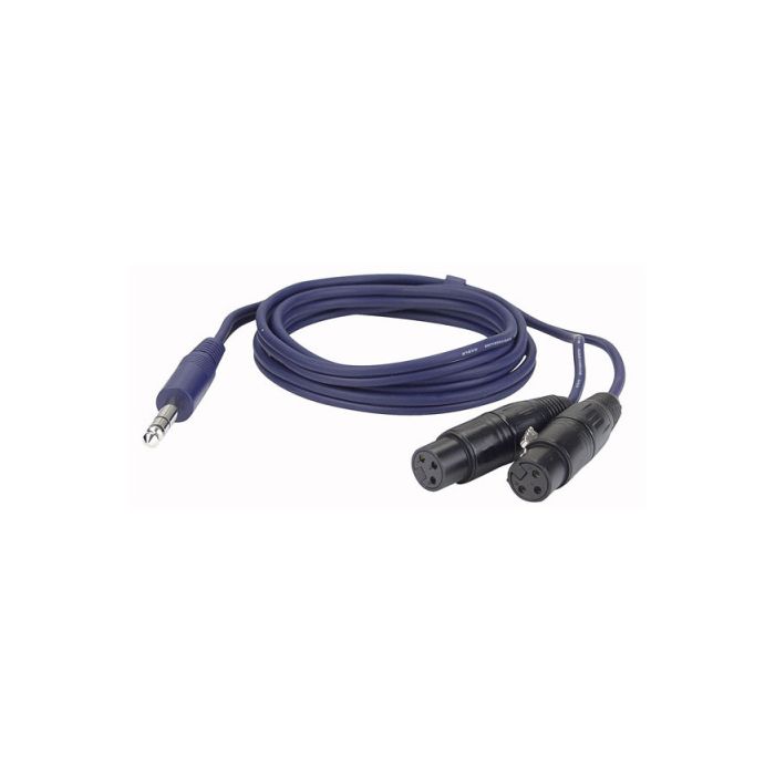 DAP FL37150 - 2 bal. XLR Male 3 p. naar Jack stereo 1,5mtr