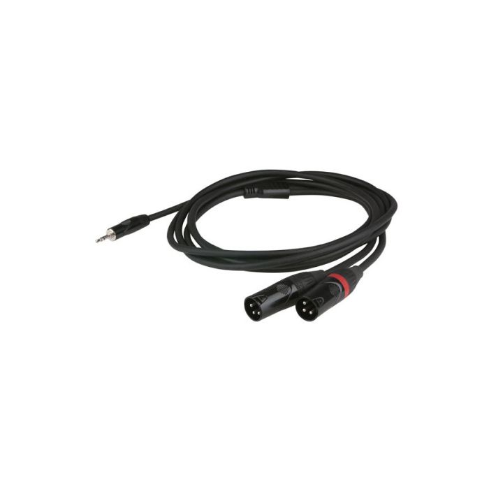 DAP FLX46 - stereo mini Jack naar 2x XLR Male 3 polig 1,5 meter lengte