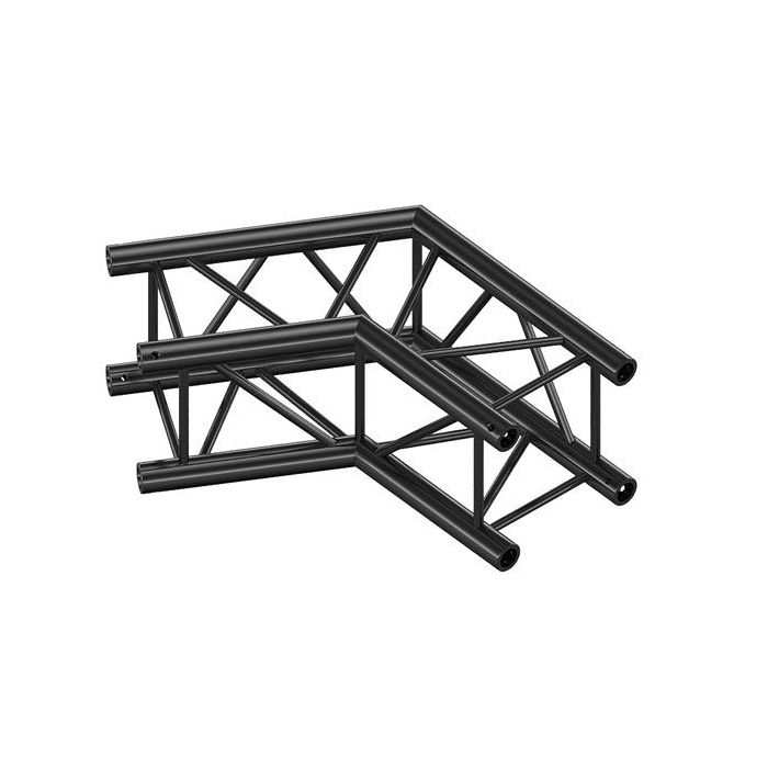 Milos QCVF22|2WAY120DG BLACK  Corner 120° Pro-30 Square HD F Truss