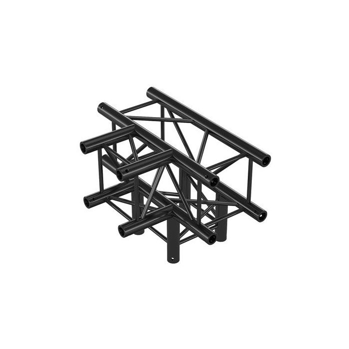 Milos QLV40|4WAYT BLACK T-Cross + down 4-way Pro-30 Square HD F Truss