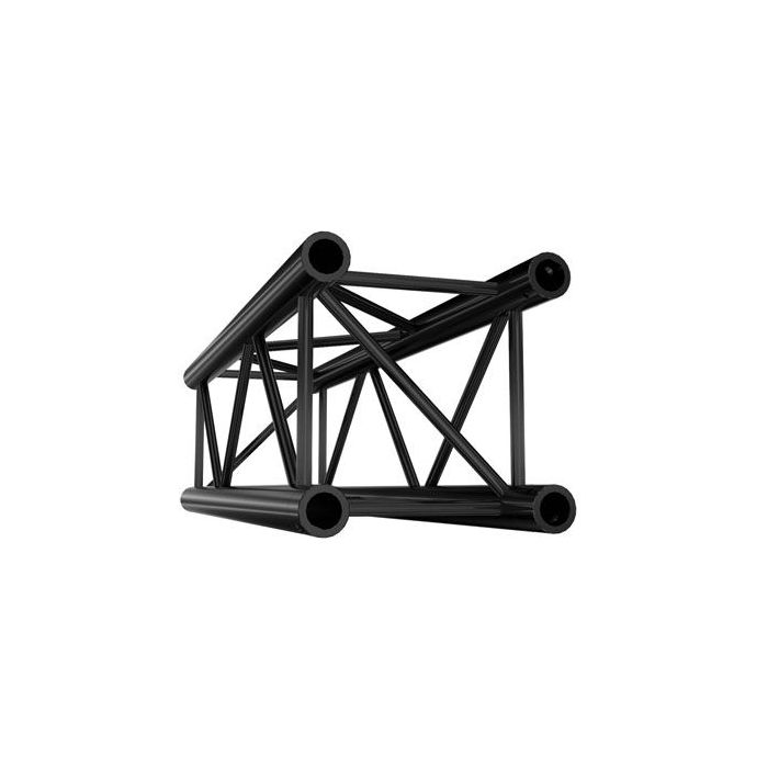 Milos Truss QTF1500 Black Straight 1500mm zwart gepoedercoat