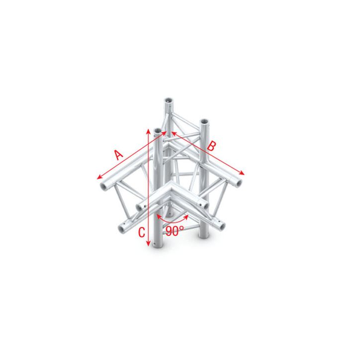 Milos ACF45 - FT30015 Driehoek Truss Hoek 90° up/down, left