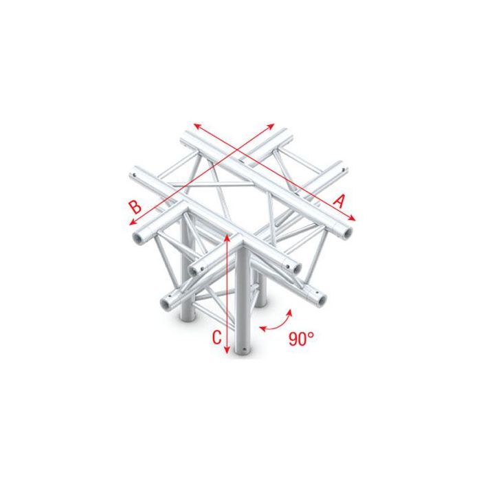 Milos ACF53 Cross + down 5-way, apex down Pro-30 Triangle F Truss