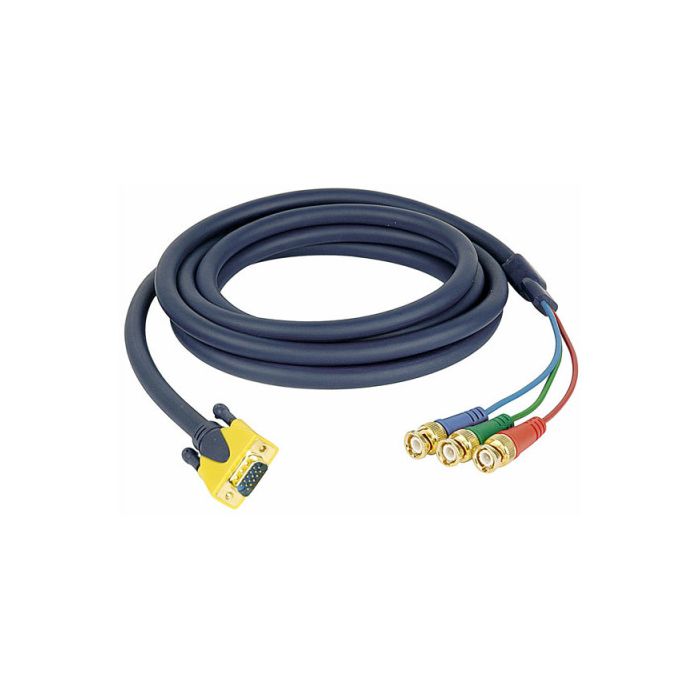 DMT FV30150 Videokabel VGA naar 3x BNC/MALE 1.5 mtr