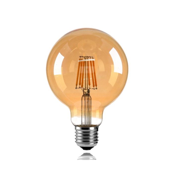 Led designklamp G95C - 4W - 2700K - E27 - SMOKED - 220V - DIMMABLE