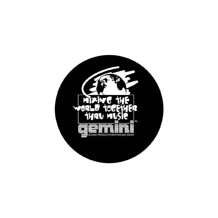 MAT 2 GEMINI Printed Turntable Slipmat zwart