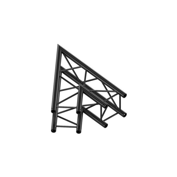 Milos QCVU19|2WAY45DG BLACK Corner 45° Pro-30 Square G Truss