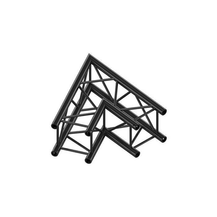 Milos QCVU20|2WAY60DG BLACK Corner 60° Pro-30 Square G Truss