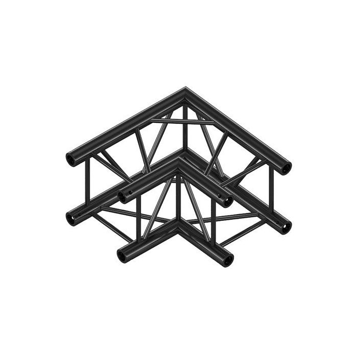 Milos QCVU21|2WAY90DG BLACK Corner 90° Pro-30 Square G Truss