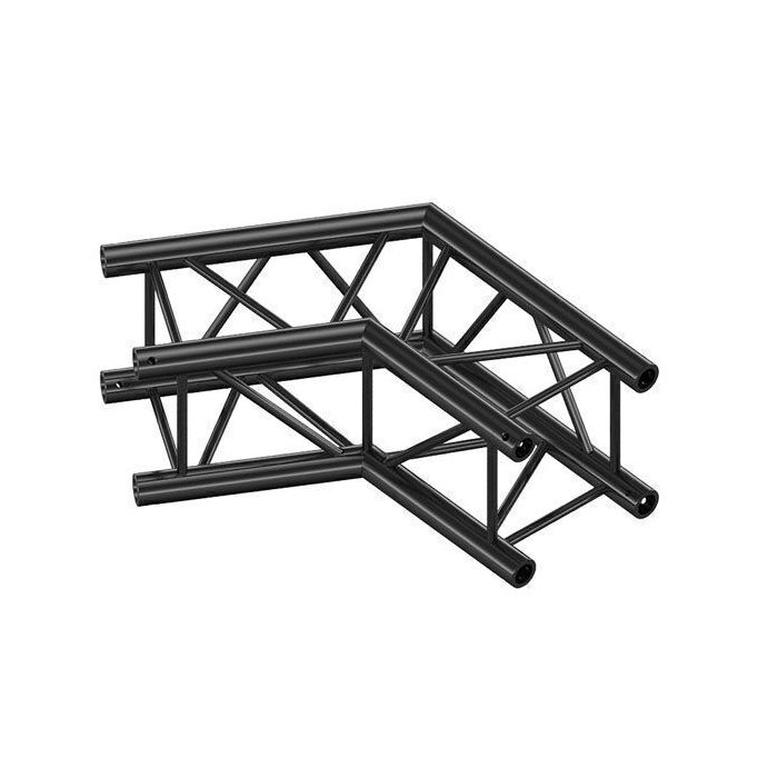 Milos QCVU22|2WAY120DG BLACK Corner 120° Pro-30 Square G Truss