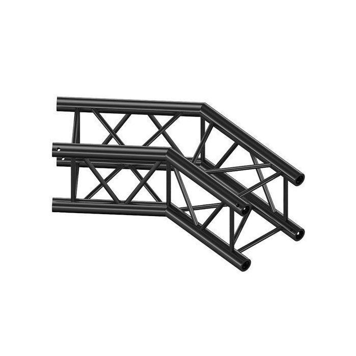 Milos QCVU23|2WAY135DG BLACK Corner 135° Pro-30 Square G Truss